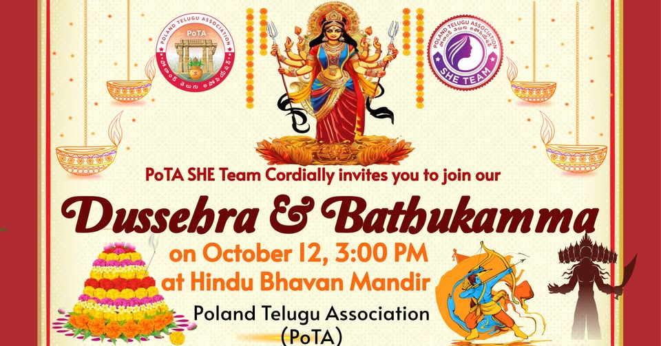 Dussehra & Bathukamma 2024 by Poland Telugu Association
