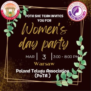 Women's Day 2024 by poland telugu association
